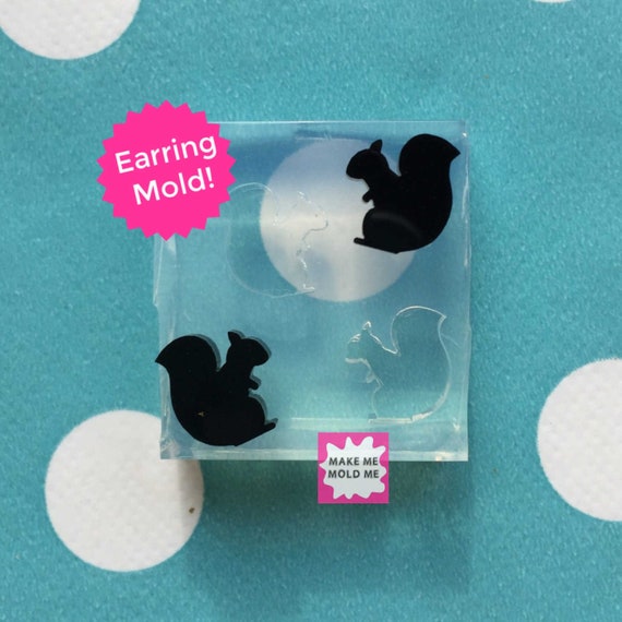 Squirrel Stud Earring Mold EM123