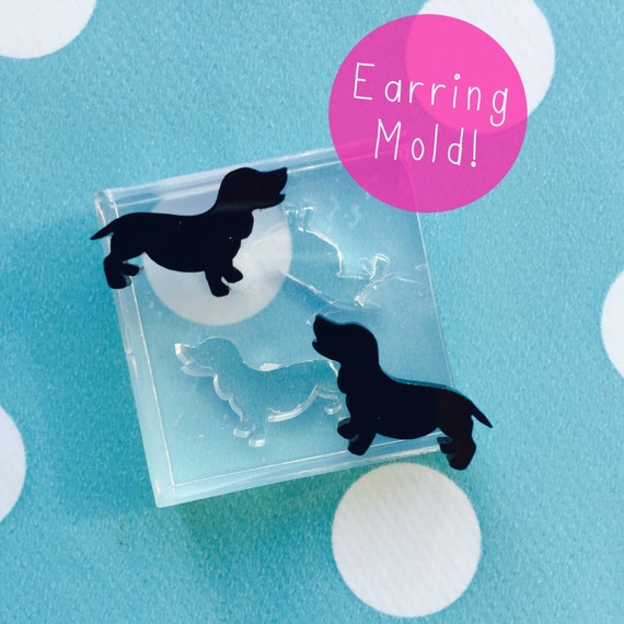 Dachshund Sausage Dog Stud Earring Mold EM114
