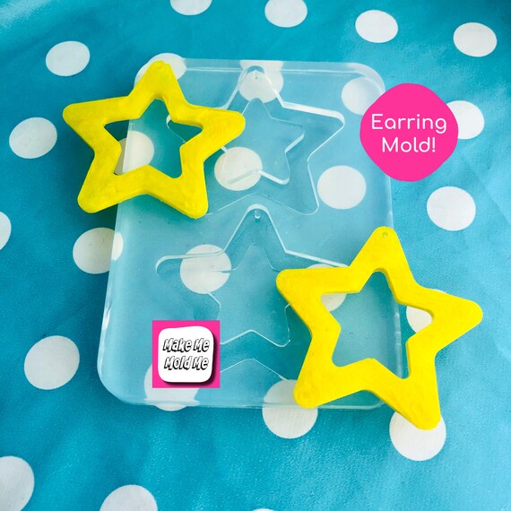 XL 50mm Silicone Heart Dangle Mold  EM292