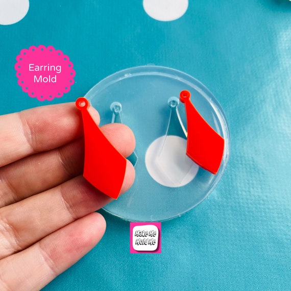 15mm Silicone Circle Disc Stud Earring Mold EM563