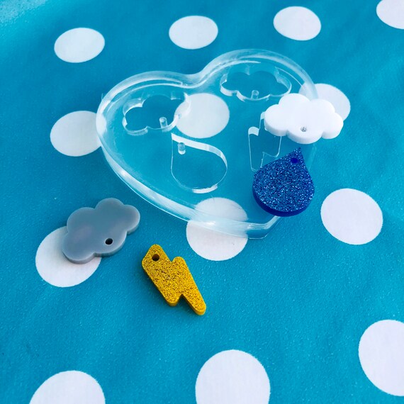 Cloud Silicone Mold, Rain Drop Droplet Food Grade Silicone, Mold for C –  LightningStore