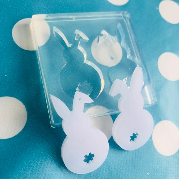 Cartoon Ear Studs Silicone Mold-rabbit Cat Earrings Resin Mold