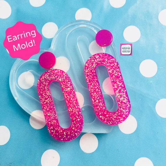 60mm Cut out Oval Earring Mold EM363