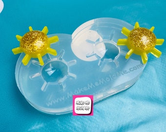 Clear silicone Molds for resin Predomed Sun Mold Earrings Weather