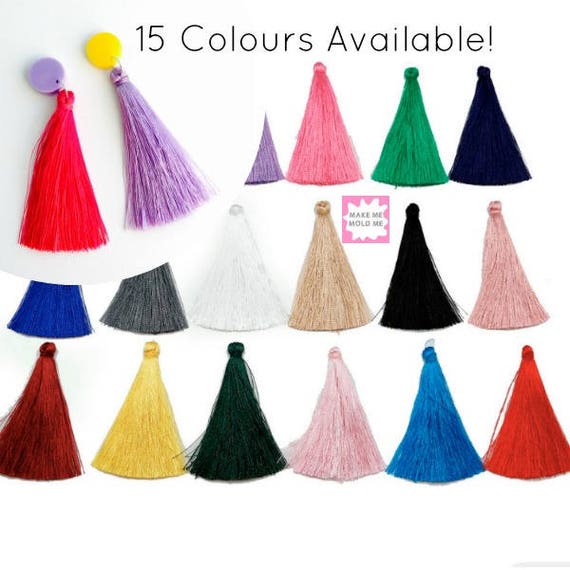 1 Pair of Silk Tassels 65mm MM01