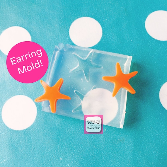 14MM Starfish Silicone Stud Earring Mold EM79