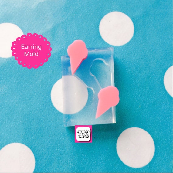 Silicone Earring Ice Cream Stud Mold EM175