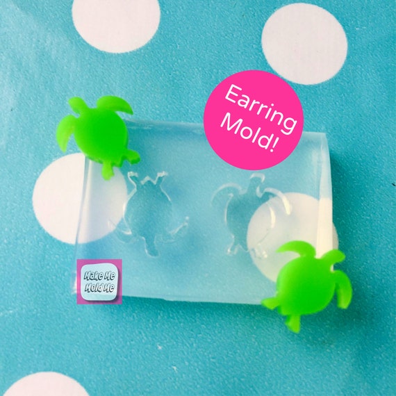 Turtle Mold Turtle Earring Mold Turtle Turtle Stud Mold Turtle Silicone Mold Resin Mold Stud Mold Earring Mold