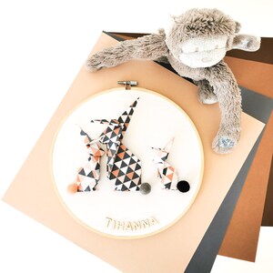 Trommel Lapins Beige Braun Leewalia Dekoration Zimmer Baby Etsy