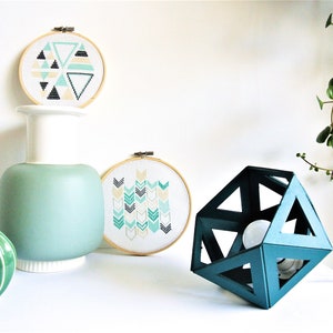 Kleine eend blauwe Origami lamp Leewalia bedlampje accentlamp designlamp grafische lamp geometrische lamp afbeelding 4