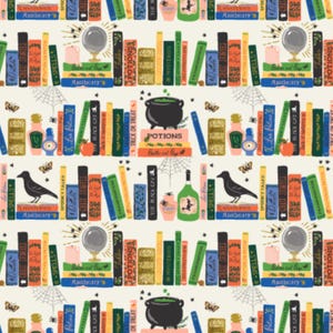 NEW Rifle Paper Co Spellbound in Cream Metallic Fabric Rifle Paper Co Halloween Fabric Rifle Paper Co Halloween