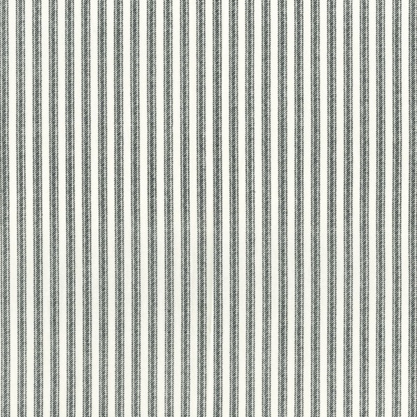 Cotton + Steel "Ticking Away" Grey Ticking Fabric by Cotton + Steel, RJR Fabric, Ticking Fabric Stovepipe Grey