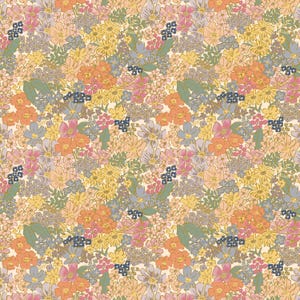 Rifle Paper NEW Release &quot;English Rose&quot; Collection &quot;Mimi&quot; in Blush Metallic Cotton Rifle Paper Fabric Rifle Paper Company