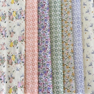 NEW RELEASE Rifle Paper Fabric &quot;Easter&quot; Fat Eighth Bundle, Rifle Paper Holiday, Rifle Paper Fabric, Easter Fabric