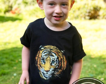 Kids Tiger TShirt, Animal Shirt, Tiger Lover Gift