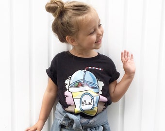 Milchshake Kinder Shirt, Sommer Shirt, Trendy Hipster Shirt, Vintage T-Shirt, Hipster Trendy Kinder, Kinderkleidung Jungen Shirt Mädchen Shirt