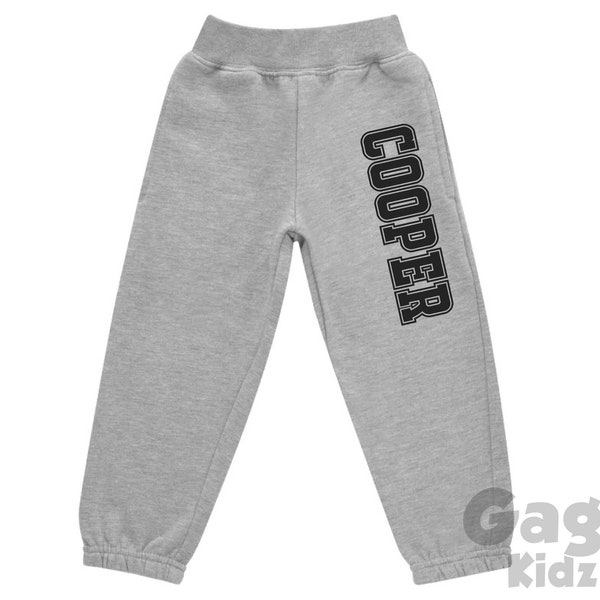 Kids Sweatpants, Custom Name Joggers, Personalised Toddler Trousers, Baby Jogging Bottoms