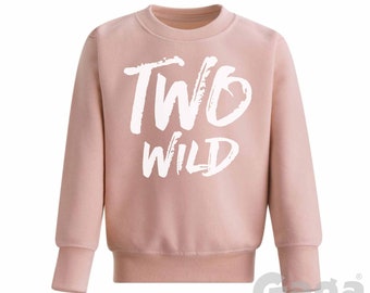 Sudadera Two Wild Kids en color rosa empolvado
