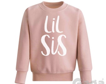 Lil Sis Kids Sweatshirt, Little Sister Sibling Sweater