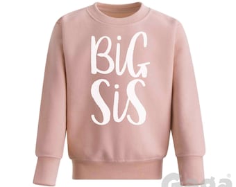 Big Sis Kids Sweatshirt, Big Sister Sibling Sweater