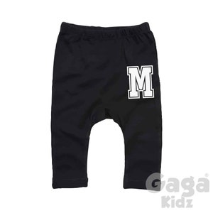 Leggings personalizados con letras para bebés y niños pequeños, pantalones deportivos personalizados con iniciales para niños
