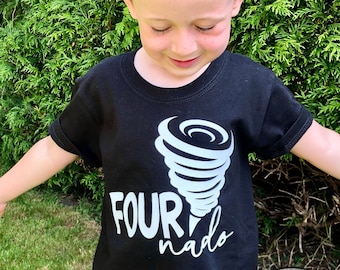 Fournado TShirt, 4th Birthday Shirt, Four nado, Fourth Birthday Outfit