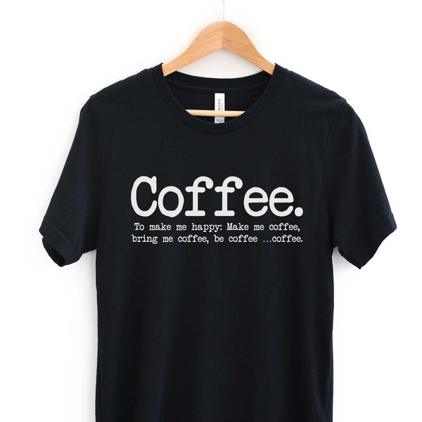 Funny Coffee T Shirt - Etsy