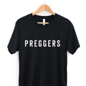 Koszulka Preggers, Koszulka Mum To Be, Koszulka Expecting, Zabawny prezent ciążowy