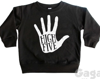 High 5 Kinder Sweatshirt, 5. Geburtstagsparty Geschenk, 5 Jahre alt Pullover