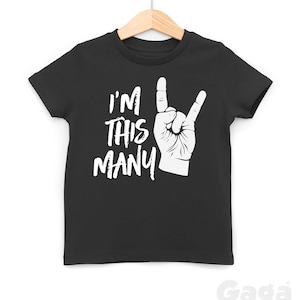 I'm This Many 2 Kids T-Shirt, Second Birthday Gift, 2nd Party Tee