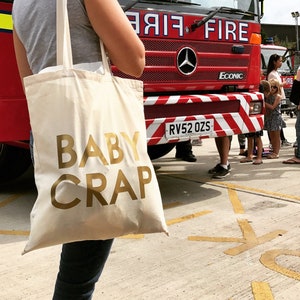 Baby Crap Tote Bag, lustige Einkaufstasche, Geschenktasche für sie, lustiges Baby-Duschegeschenk, lustige Muttertasche, Frauentasche, Windeltasche, Wickeltasche, Einkaufstasche
