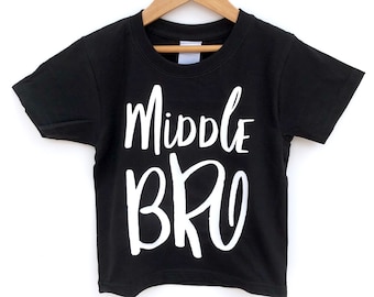 Middle Bro Kids T-Shirt: Matching Sibling Outfit