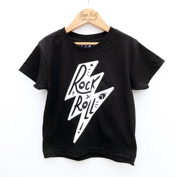 Chemise Rock and Roll, T-shirt de musique rock pour enfants et bébés