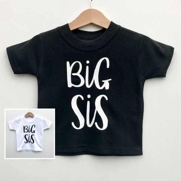 Big Sis Shirt, Big Sister, Sibling Shirts, Big Sister Gift, Big Sis Shirt, New Sister Shirt, Big Sister Outfit, Sibling Clothes Girl Clothes