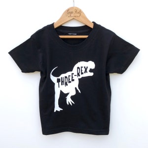 Three Rex Dinosaur 3rd Birthday Shirt