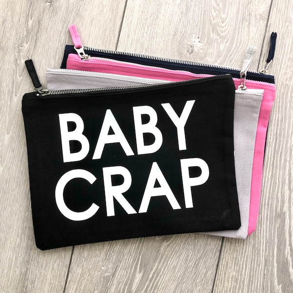 Baby Crap Nappy Wallet, Diaper Pouch, Nappy Clutch, Baby Shower Gift for Mum