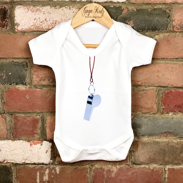 Pfeife Baby Kleinkind Body, Baby Body, Fußball Fußball Baby, Trainer Pfeife, Baby Strampler, Unisex Baby Geschenk coole Baby Kleinkind Kleidung