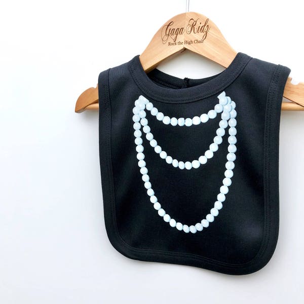 Baby Pearl Necklace Bib, Baby Jewellery, Baby Necklace, Baby Bling Toddler Necklace White Pearl Necklace Baby Girl Necklace Baby Shower Gift