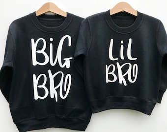 Chemises pour frères et sœurs, sweat-shirt pour enfants, ensembles de vêtements pour frères et sœurs, Big Brother, Big Sister, Little Brother Little Sister Big Bro Sis Lil Bro Sis