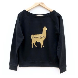 Mama Llama Womens Sweater, Funny Mom Shirt for the New Mom to Be, Llama Shirts, Mom Gift