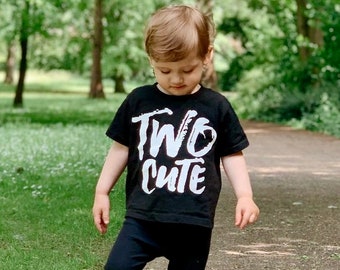 Two Birthday Shirt, 2nd Birthday Outfit, Cotton Toddler Tee