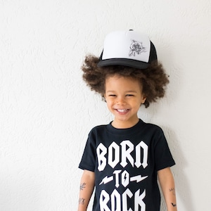 Born to Rock Kinder & Baby T-Shirt, Little Rocker, Rock Baby, Rock Baby, Heavy Metal Baby, Unisex Babykleidung, coole Baby Geschenke, Säugling Shirt Bild 5