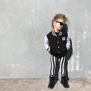 Kid Rock Punk Jacket, Heavy Metal Clothing & Festival Wear, Little Rocker Kids Varsity Jacket, Rock n Roll Letterman Jacket image 8