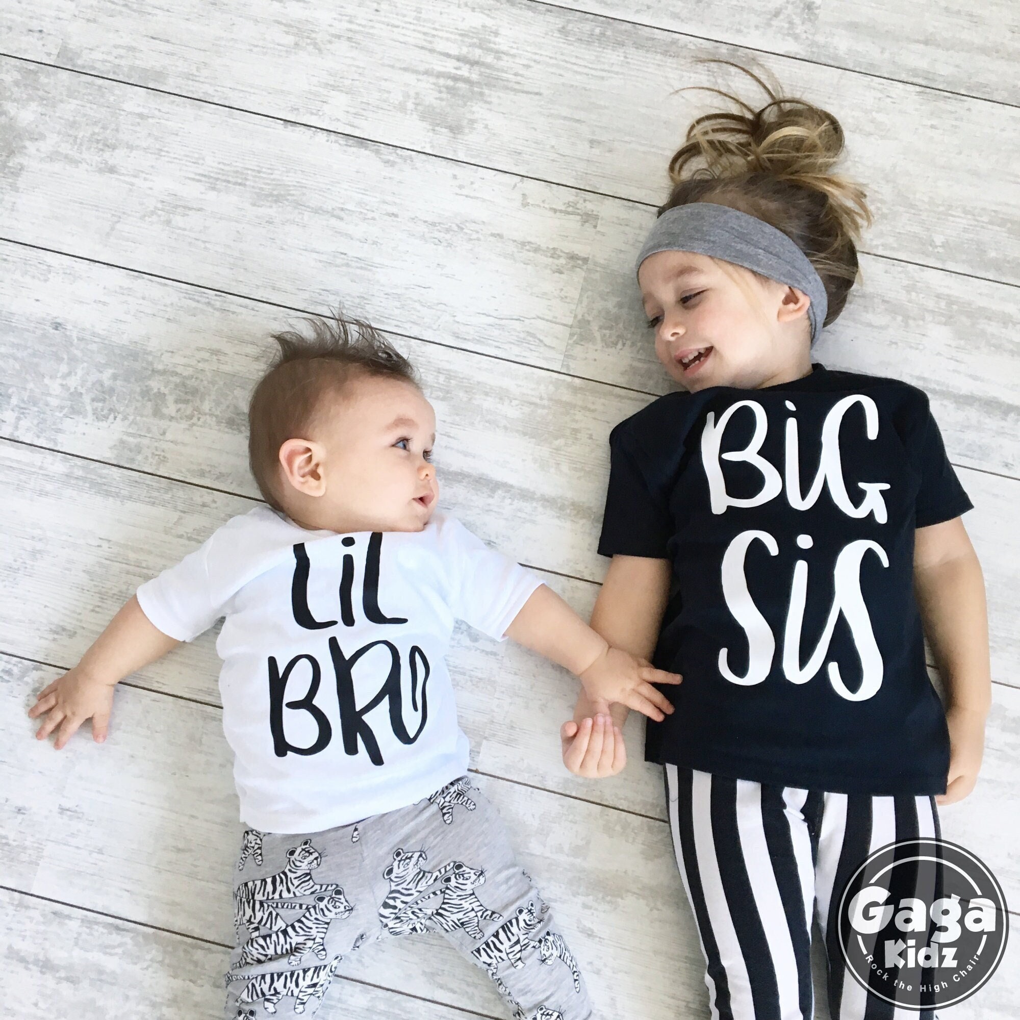 Big Brother Little Brother Shirts Matching Outfits Sibling Gifts Baby Set