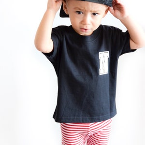 Kids Custom Shirt, Kids Baseball Tee Gift with Swash Font, Trendy Kids & Baby Name TShirt image 2