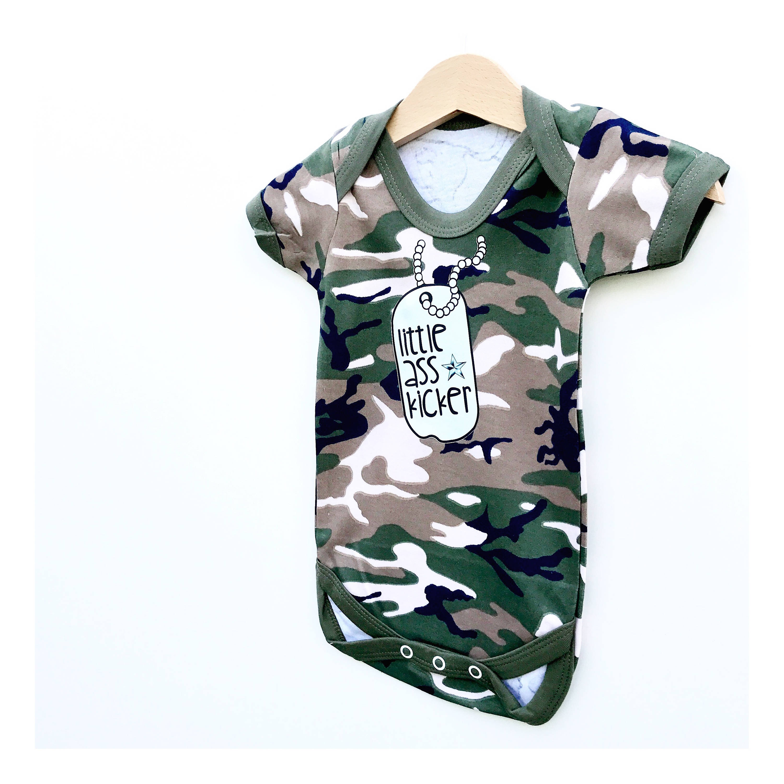 Newborn top army outfit