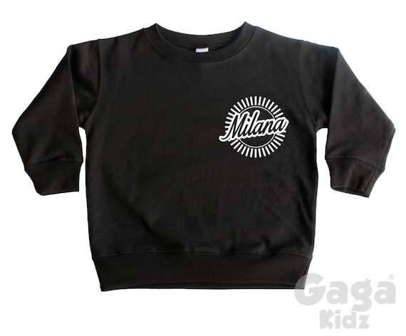 Custom Kids Name Sweatshirt, Personalised Name Baby Toddler Youth Sweater