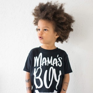 Mamas Boy Shirt, Boy Mom Shirt, Trendy Boys Clothing, Gift for Son, Mama's Boy Baby Toddler & Cool Kids TShirt, Baby Boy Gift image 5