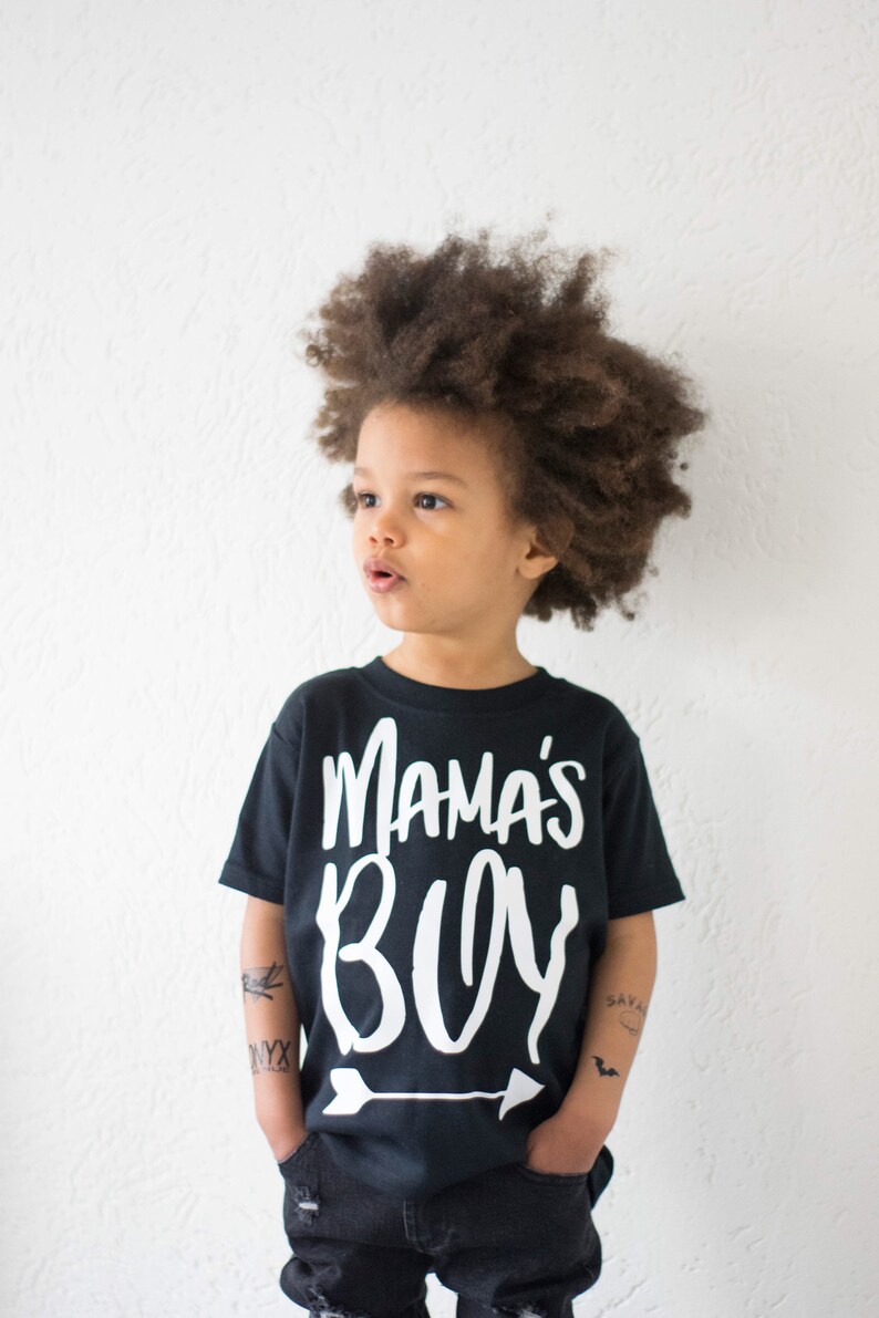Mamas Boy Shirt, Boy Mom Shirt, Trendy Boys Clothing, Gift for Son, Mama's Boy Baby Toddler & Cool Kids TShirt, Baby Boy Gift image 5