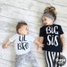 Big Sister Shirt & Little Brother Shirt, Sibling Shirts, Matching Shirts, Sibling Outfits, Baby Bodysuit, Baby Boy Clothes, Big Sister Gift 